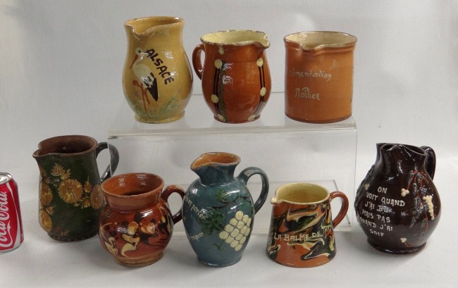 Lot 8 pcs various French pottery  167f87