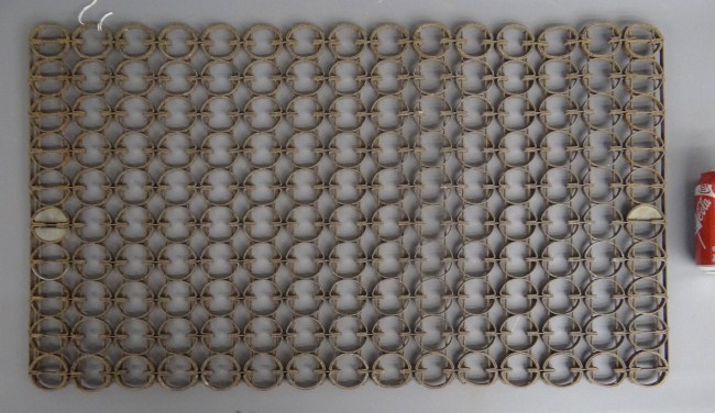 C. 1920's chain link doormat. 31''