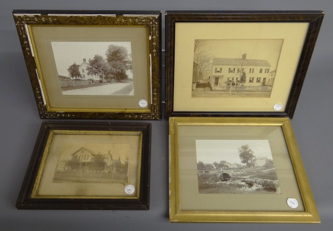 Lot 4 early framed house photos.