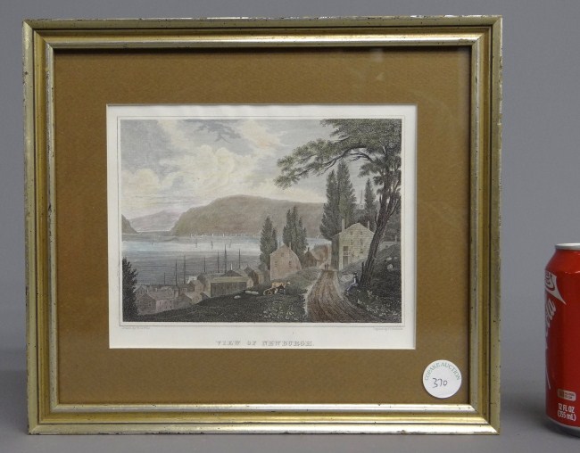 19th c. ''View Of Newburgh'' print.