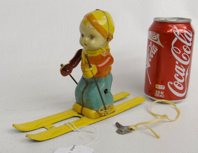 Vintage Chein skier toy.