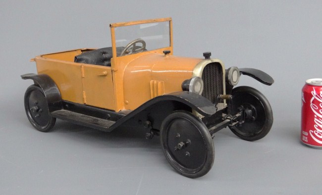 Early toy touring car. 20'' Length.