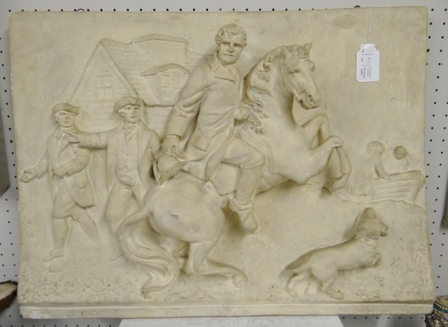 Vintage plaster relief of Paul