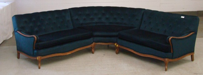 Vintage sectional sofa.