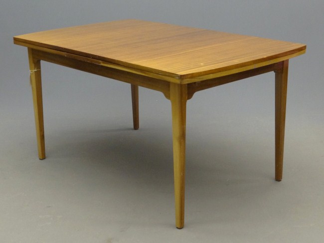 Mid Century dining table with pullout