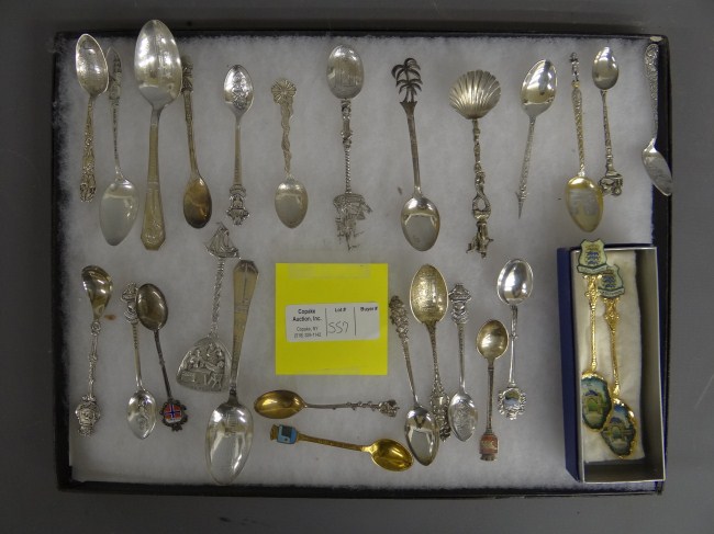 Misc. lot souvenir spoons (includes