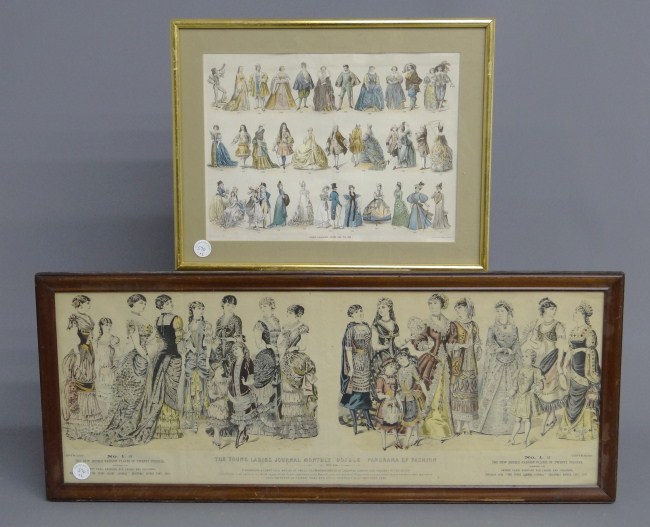 Lot 2 early Fashion prints.