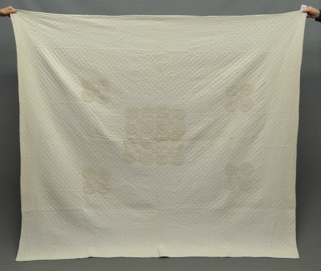 C. 1920s Penna. brides quilt with applied