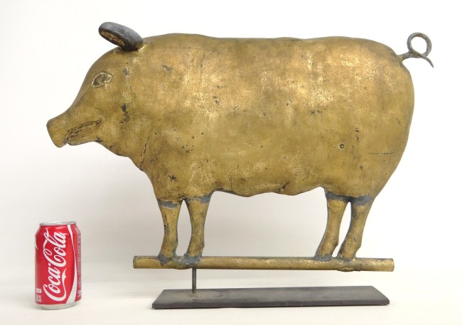 Full bodied Pig weathervane having 1680d1