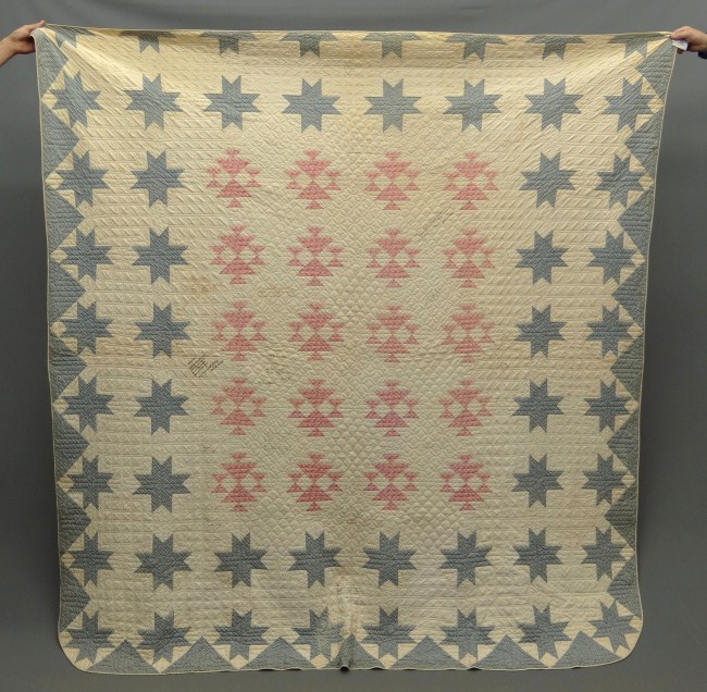 19th c N Y S autograph quilt 1680ff