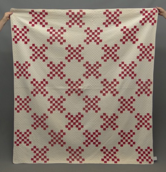 C. 1900 checkerboard quilt. 71''