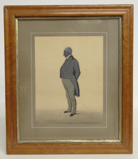 19th c. English sillhouette gentleman.