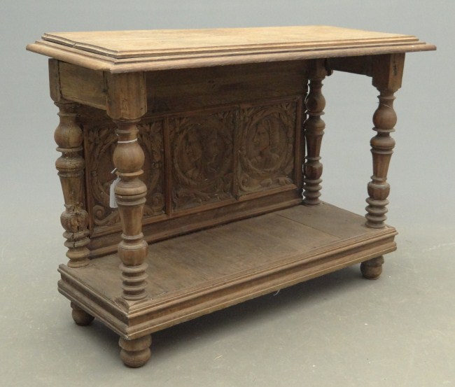 Early Continental oak server with 168188