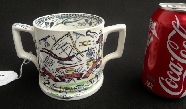 19th c. Farmers Arms loving cup.