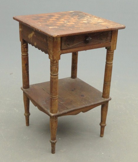 19th c. single drawer stand with