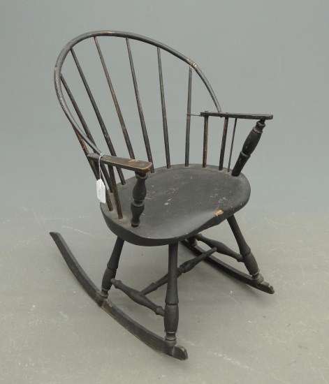 18th c. Windsor rocking chair in