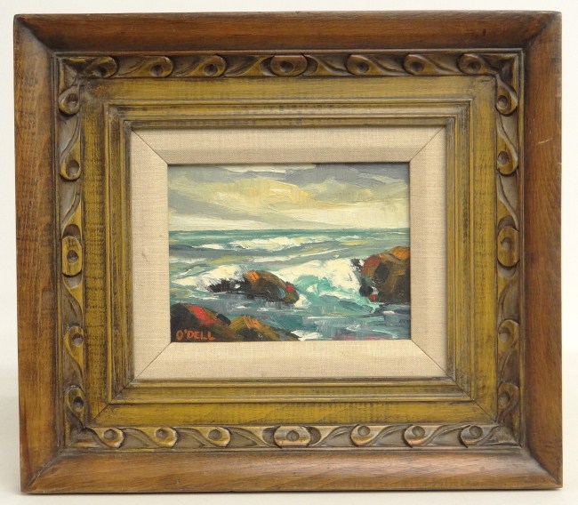 Painting oil on canvas seascape 1681f1