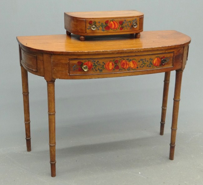 Early painted serving table. 41 W