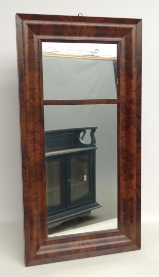 19th c mahogany ogee mirror 22  16824e