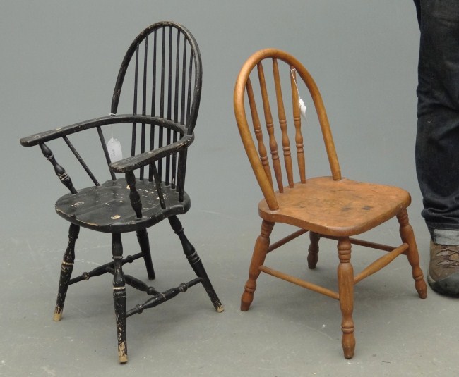 Lot two childrens chairs.