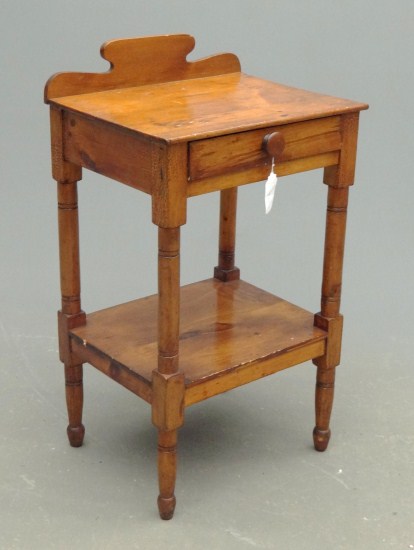 19th c. single drawer stand with