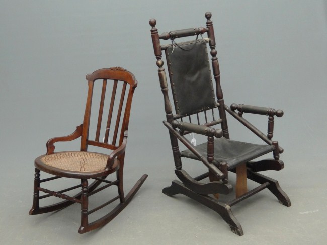 Lot two Victorian rocking chairs  1682c2