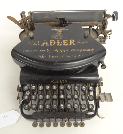 Early Adler Frankfurt typewriter.
