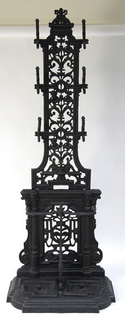 A Coalbrookdale style iron coat stand