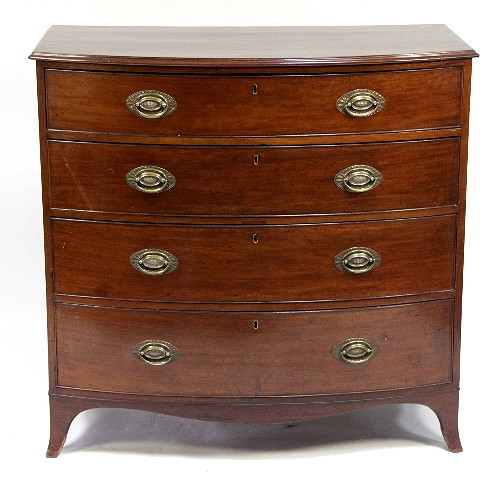 A Regency mahogany bowfront chest 168374