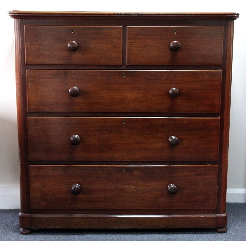 A Victorian mahogany chest of two 168370