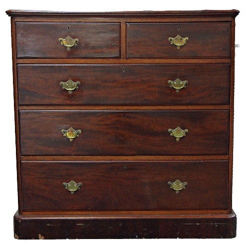 A mid 19th Century mahogany chest of