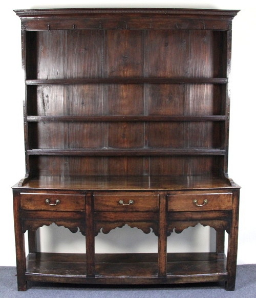 An early 19th Century oak dresser the
