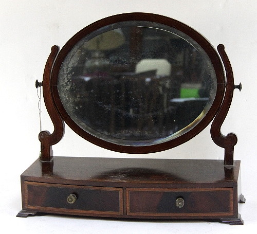A mahogany framed dressing table