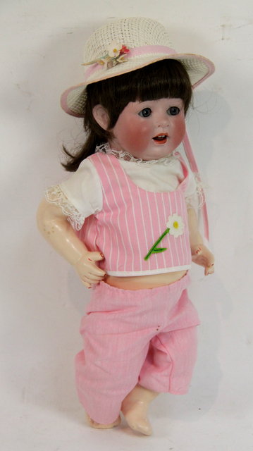 A German bisque headed baby doll
