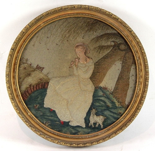 An early 19th Century felt and needlework