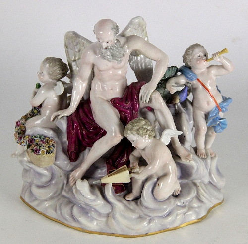 A late 19th Century Meissen figure Old