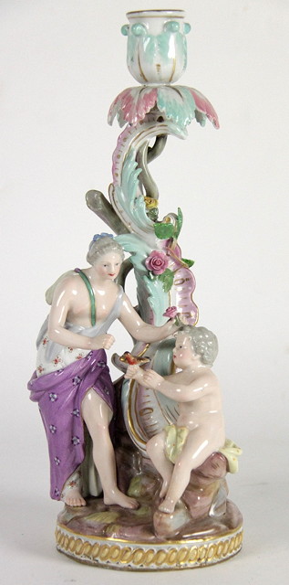 A late 19th Century Meissen figural 16842a
