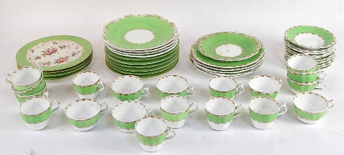 Ten 19th Century dessert plates