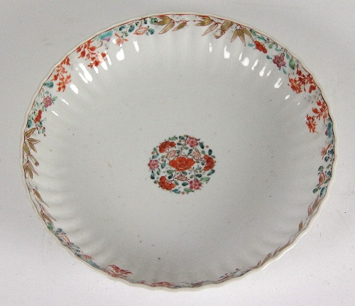 A Japanese saucer dish decorated in