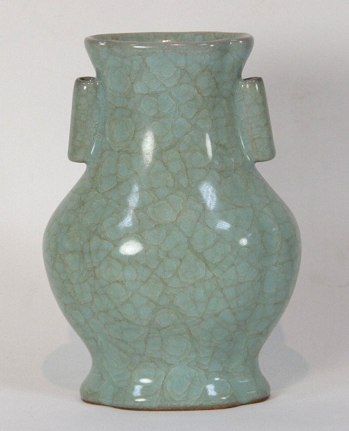 A Chinese crackle glazed celadon