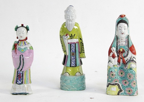 Three Chinese famille rose enamelled 168449