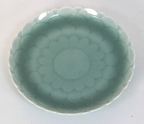 A Chinese celadon dish moulded 168444