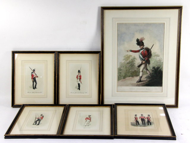 Four Portraits Of Soldiers In Uniforms