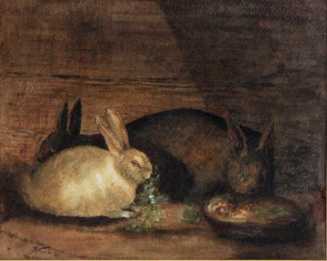 Nichol Rabbits signed and dated 1949