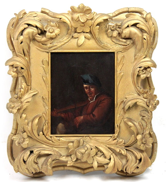 Manner of Jan Steen Man Playing a Viol