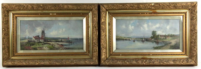A Vickers Coastal Scenes a pair 1684a6