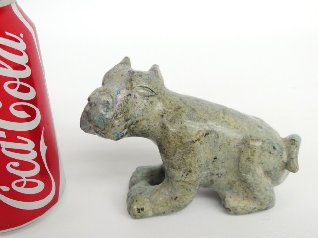 Stone Sculpture stylized dog. 5''