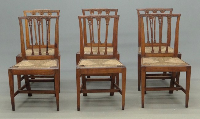 Set of six early 19th c. Continental