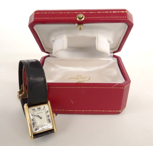 Cartier 18 Karat yellow gold ladies 16867a