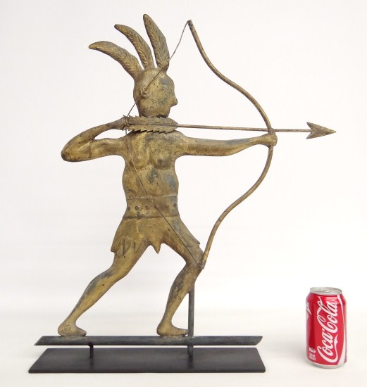 Indian weathervane. 22'' Ht. 19''